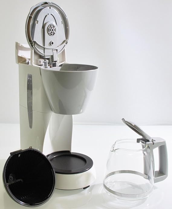Melitta Filter Coffee Maker with Glass Carafe, For 5 Coffee Cups, Single 5, White, M720-1/1