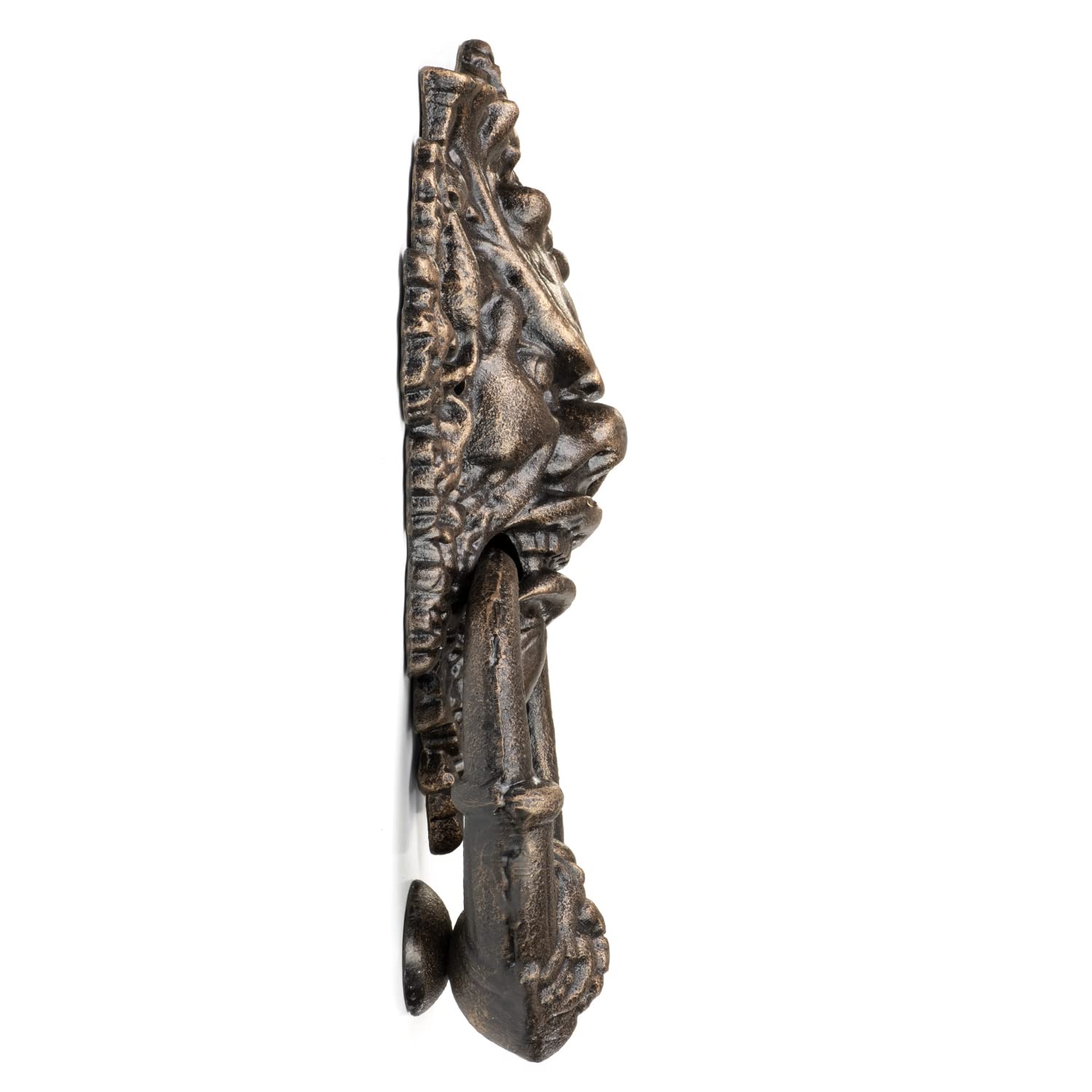 Moritz Türklopfer Teufel Devil Brone Antik Stil Gusseiesen Rustikal Türklingel Door Knocker Barock Türglocke Haustür Türdekoration Türgong