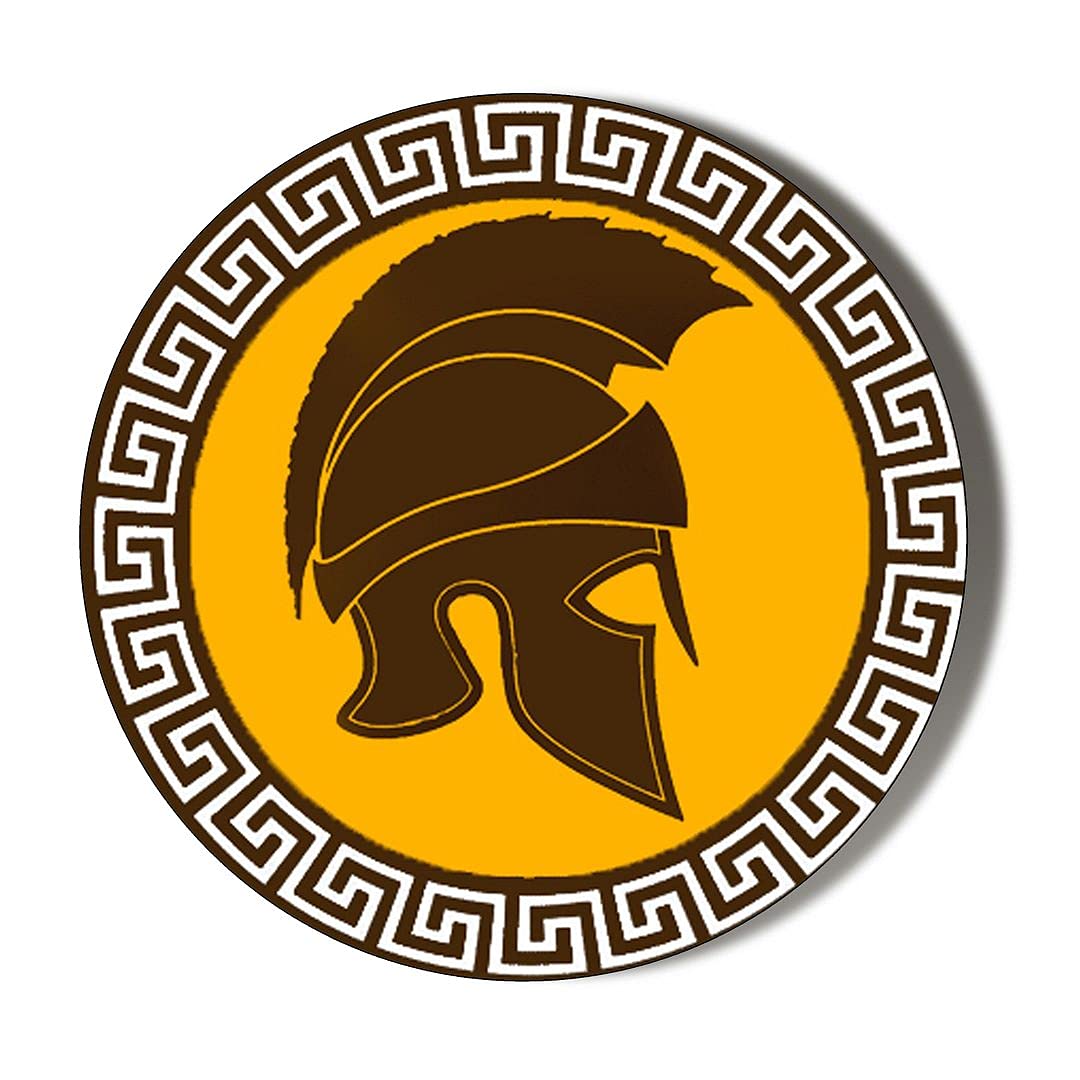 Gift Insanity Multi Spartan Helmet Ancient Greece 10 X 49Mm Vinyl Stickers Pack Of 10