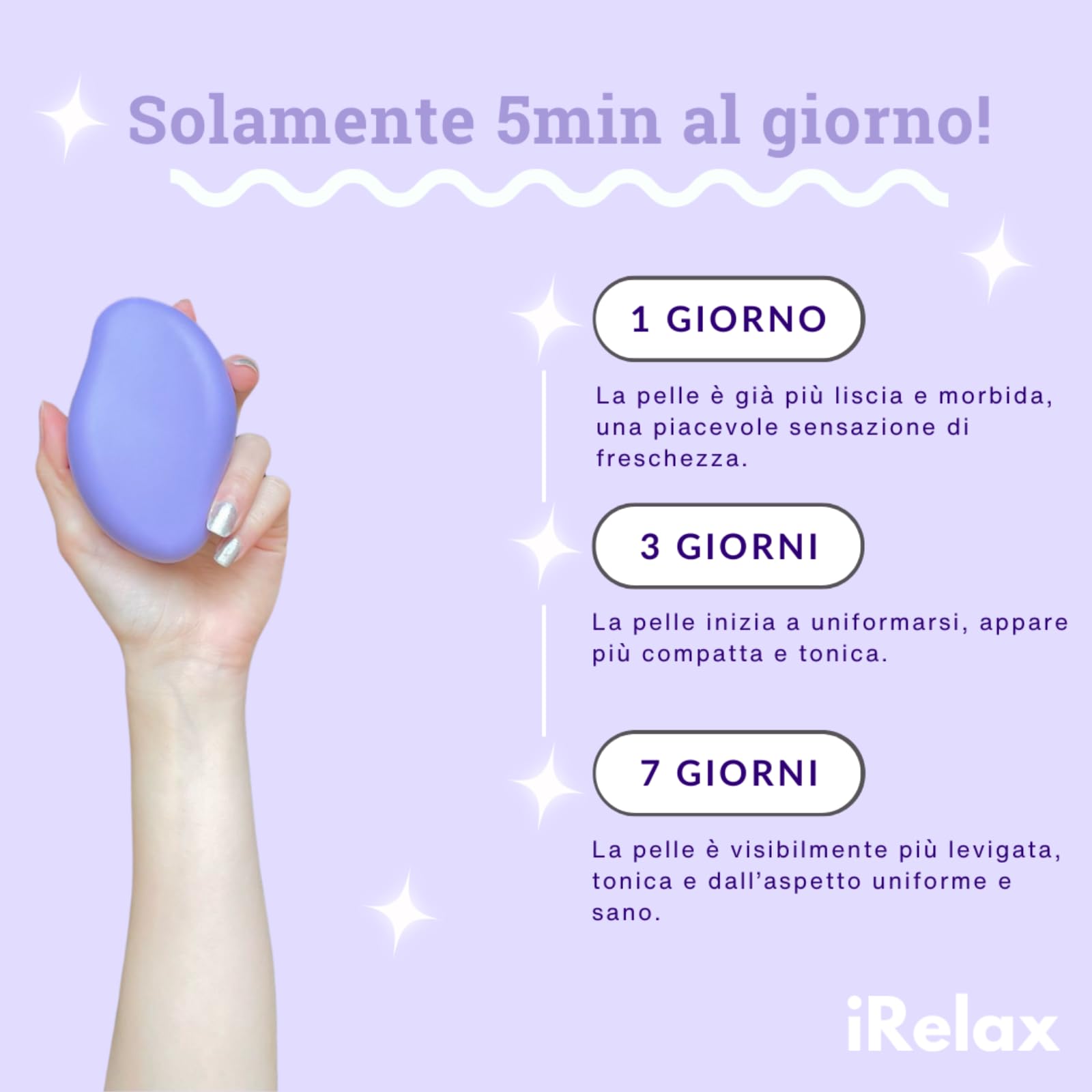 irelax depilatore cristallo，Depilatore indolore, per una pelle liscia, risultati da salone a casa tua, ecologico e portatile