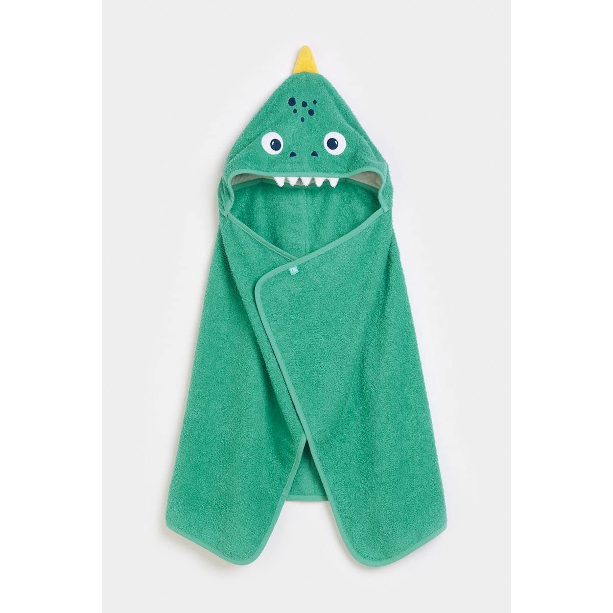 MothercareDino Cuddle And Dry Hooded Toddler Towel Green