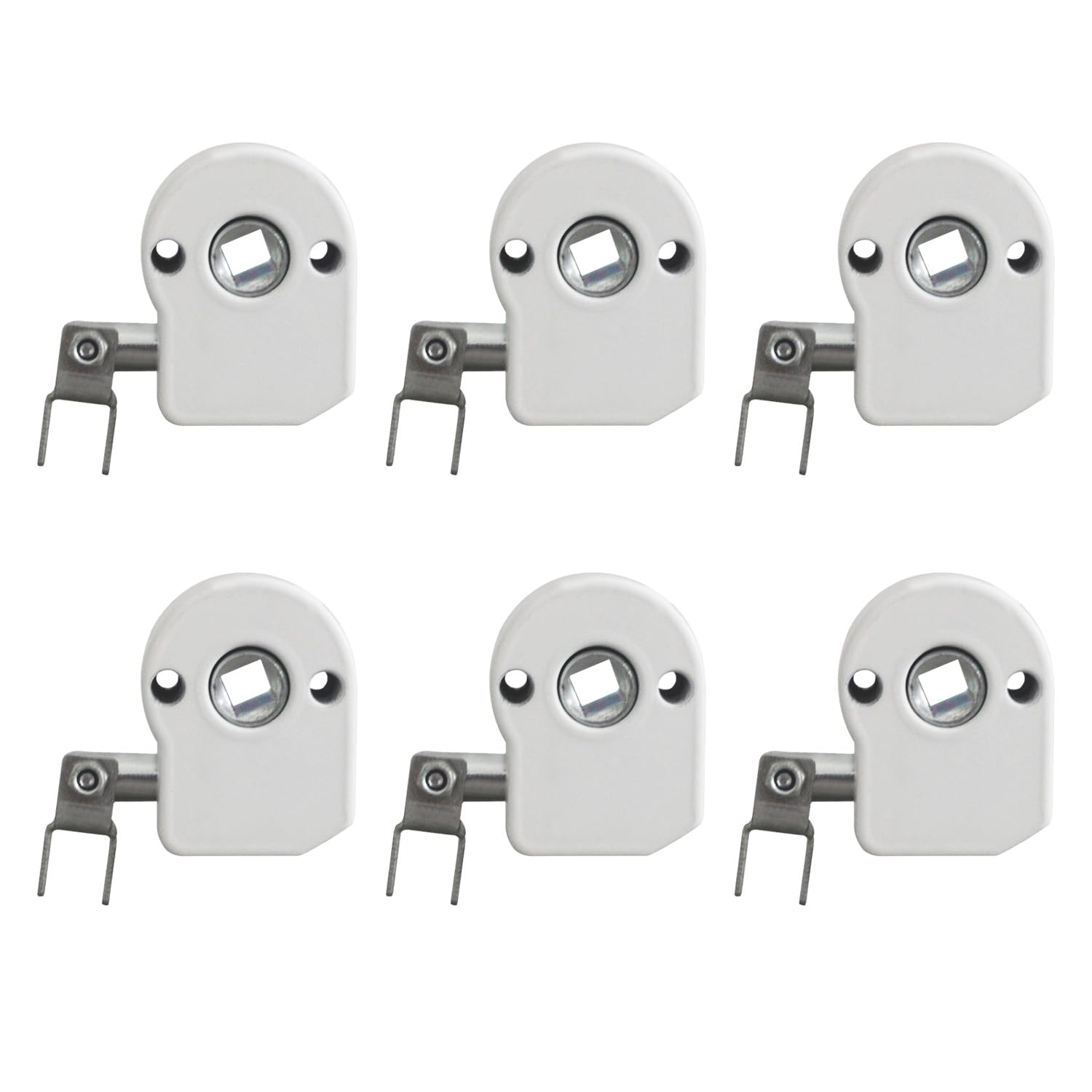 Treuil Store banne Manuel pour Store banne Coffre Bras Enrouleur Exterieur pièces détachées terrasse Caravane Exterieur Camping Car auvent Caravane (Blanc, avec Boucle de Fixation 6pc)