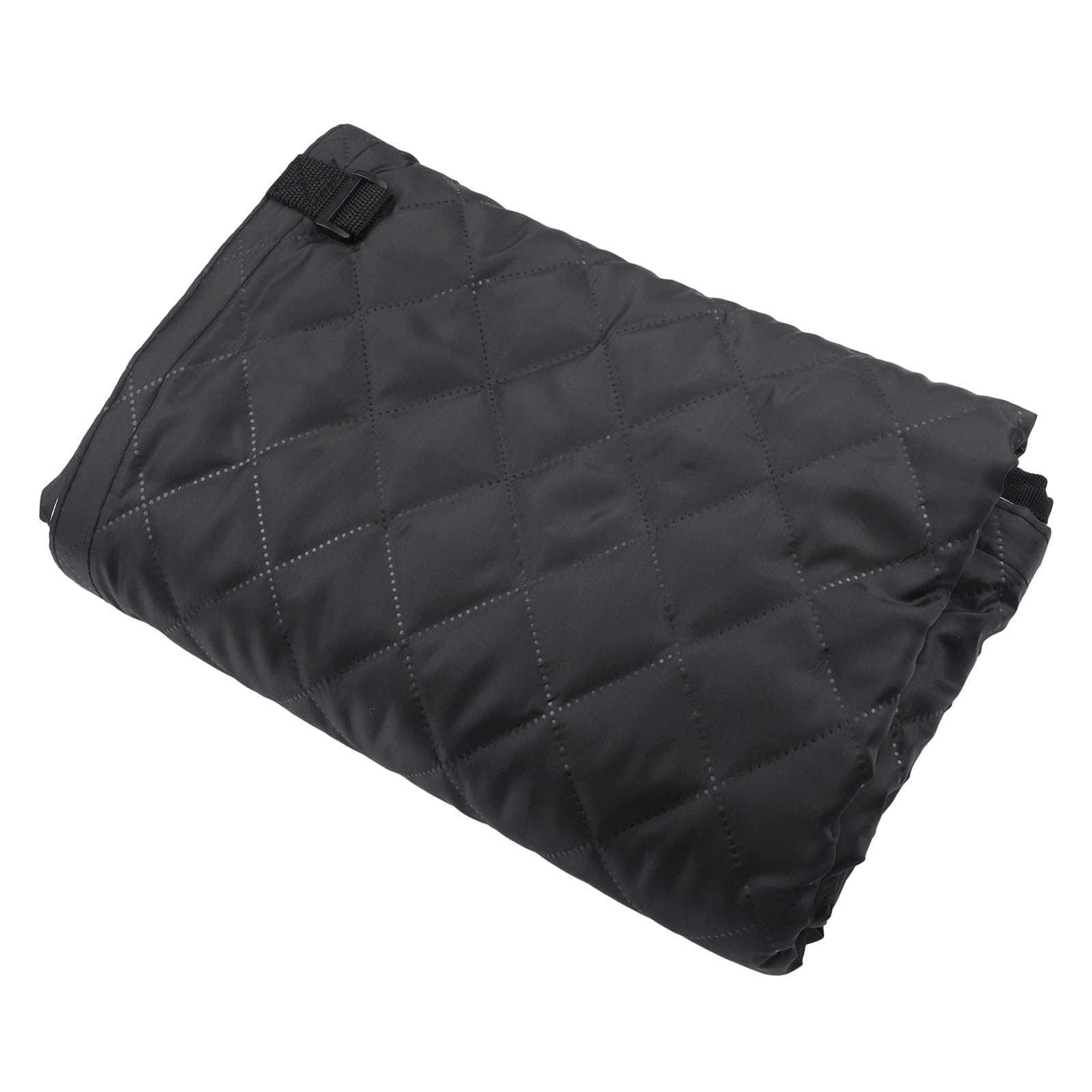 Housse de porte isolante pour camping-car, rideau thermique à trois couches Oxford et coton pour porte de camping-car, noir, 133 x 180 cm