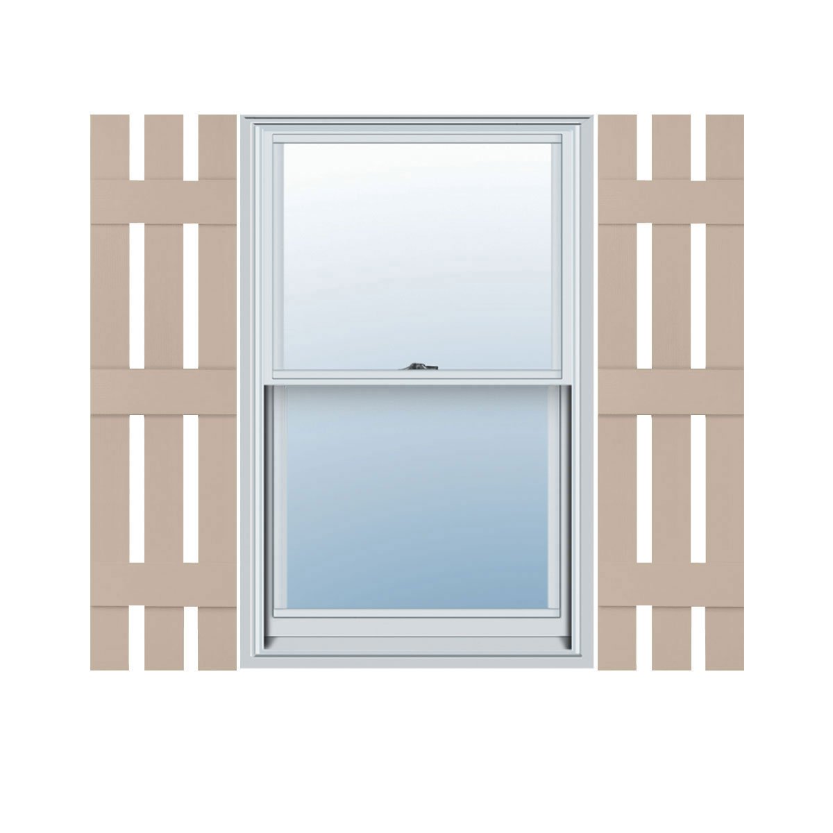 Mid America Board and Batten 14" 4 Board Joined Vinyl Standard Shutter (1 Pair) - 14 x 59 002 Black — view 3