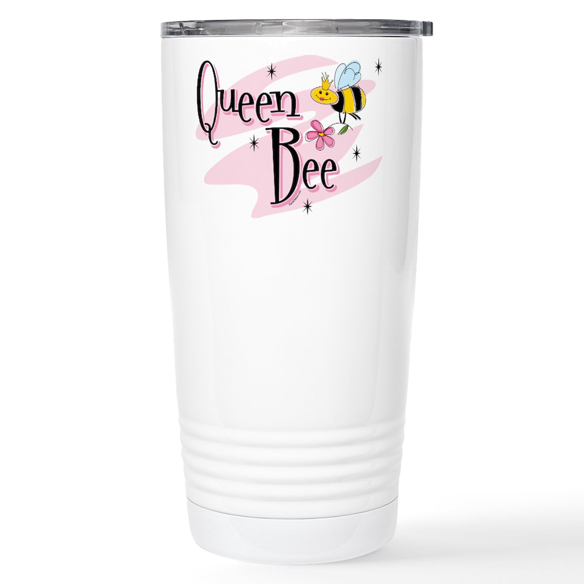 CafePress Queen Bee Stainless Steel Travel Mug 20 oz. Insulated Stainless Steel Coffee Tumbler