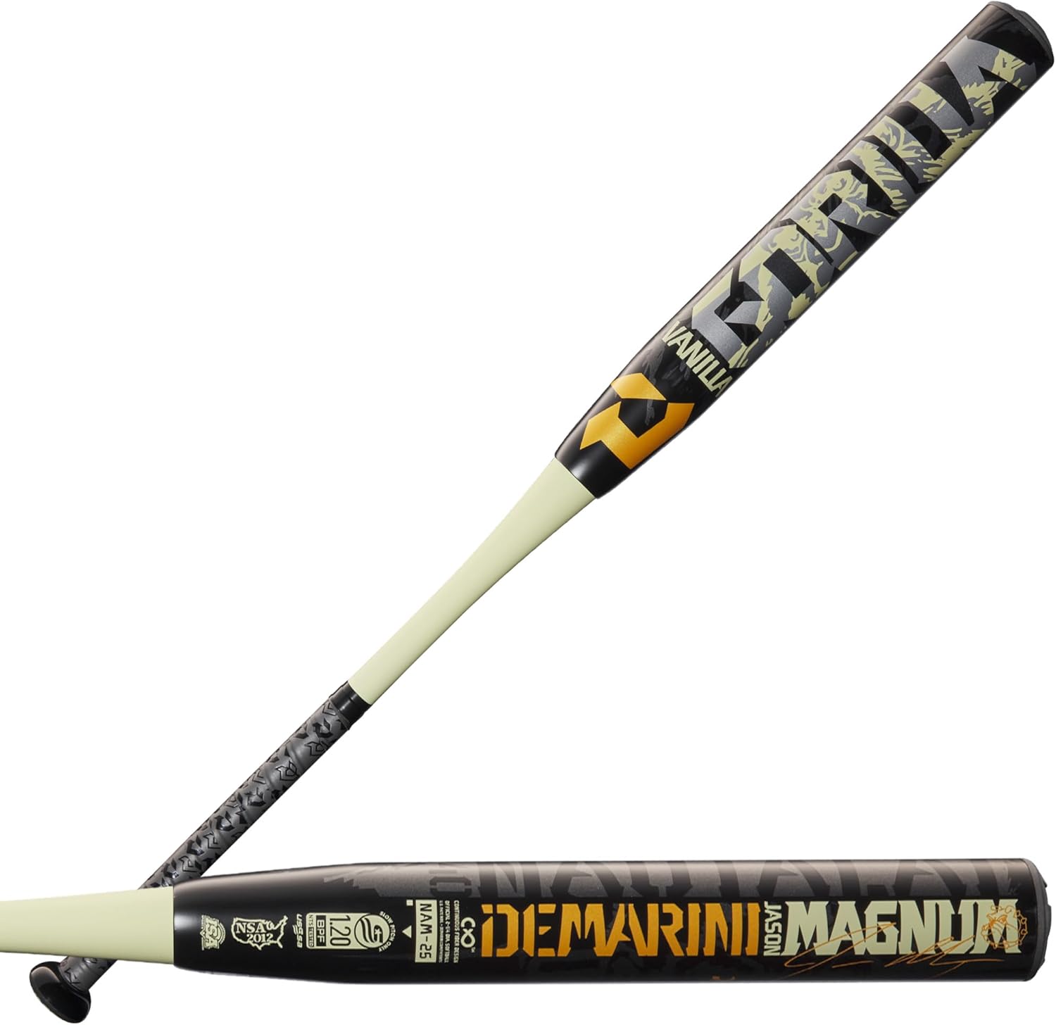 DeMarini 2025 Jason Magnum Signature Nautalai Vanilla Gorilla Slowpitch Bats - 34"