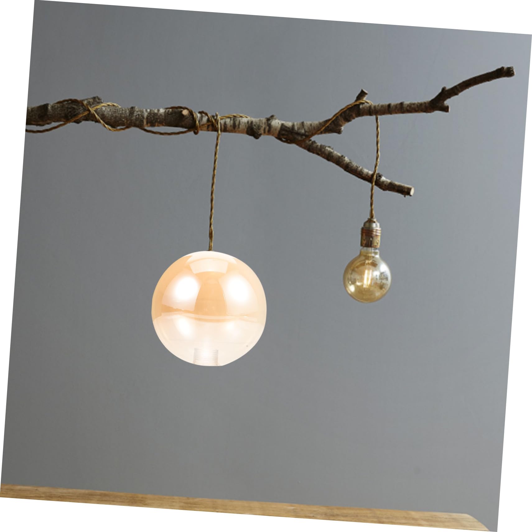 NUOBESTY 3 Pezzi Paralume a Sfera Ambra Ombra Del Globo Leggero Sostituzione Paralume Globo Ambra Chiaro Lampada Arancione Per Lampade Da Tavolo Glassato Colorato Bicchiere