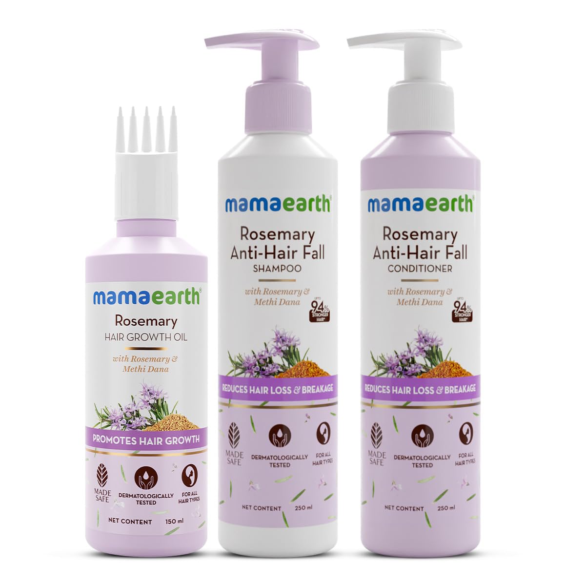 Mamaearth Rosemary Hair Fall Control Kit – 650 ml