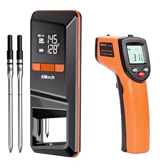Smart Chefs Temp Kit Wireless Meat Monitor & Precision Infrared Thermometer for Perfect Results Every Time