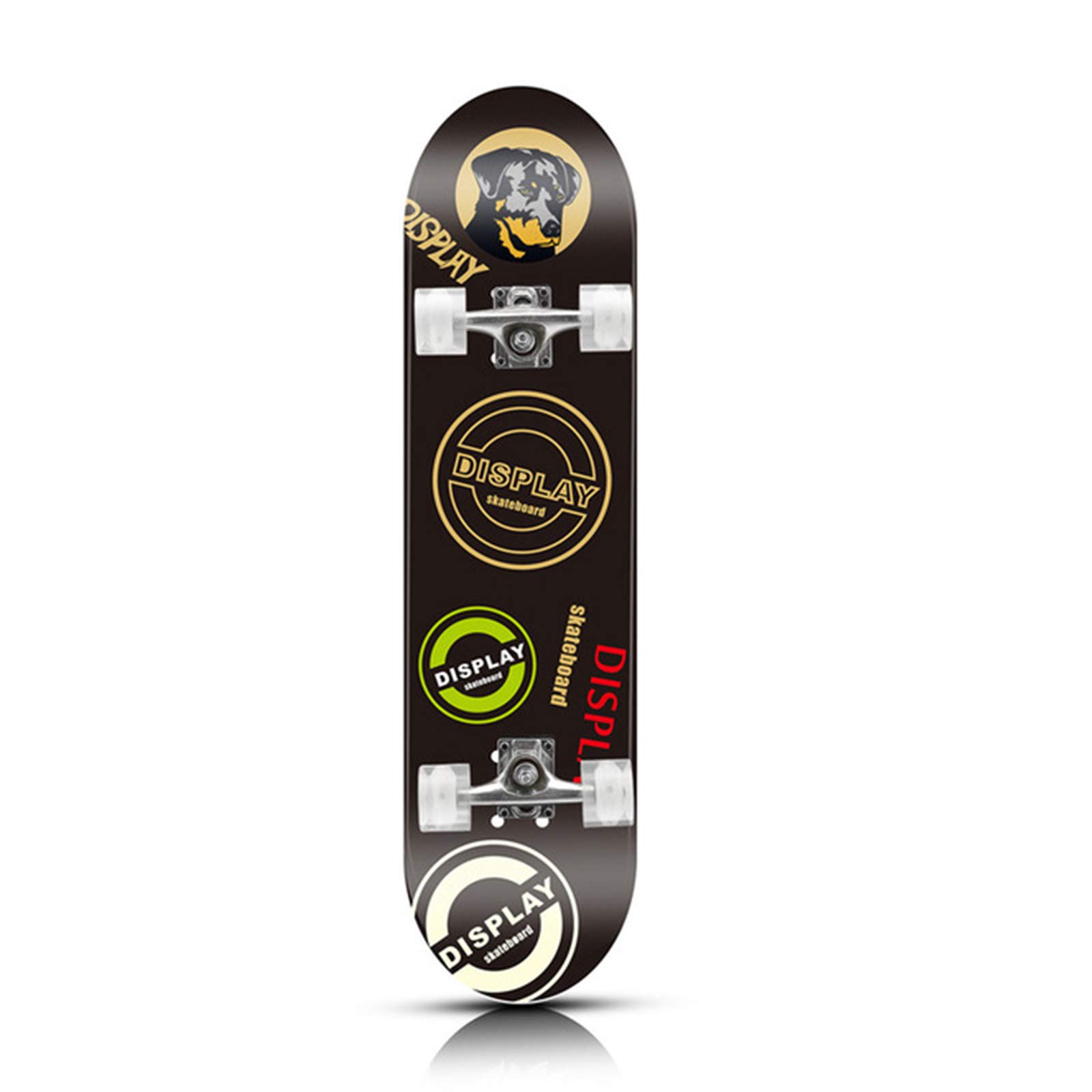 Skateboard Cruiser Complet Double Kick - Roues LED, Roulements ABEC-7 - Débutants Et Confirmés - 13