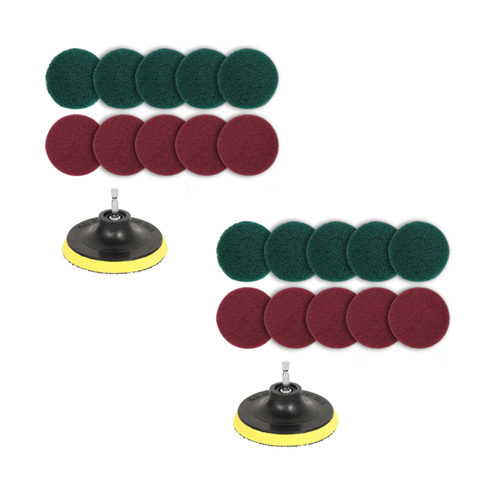 Hndhbfgrt 22Pcs Power Scrubber Brush Set Polishing Pad for Drill Powered Brush Tile Scrubber Scouring Pads Cleaning Tool