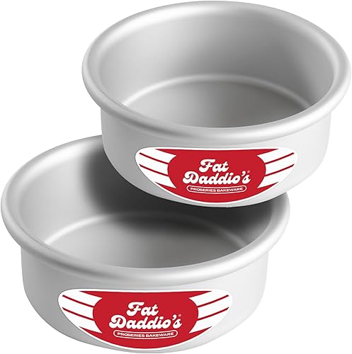 Miniatura 1 de Fat Daddio's PRD - Set de bandejas para hornear de alumino anodizado, Juegos, Plateado