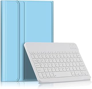 جراب لوحة مفاتيح بلوتوث متوافق مع هواوي ميت باد SE 10.4 بوصة، جراب حماية من فيجيشيلي (أزرق)