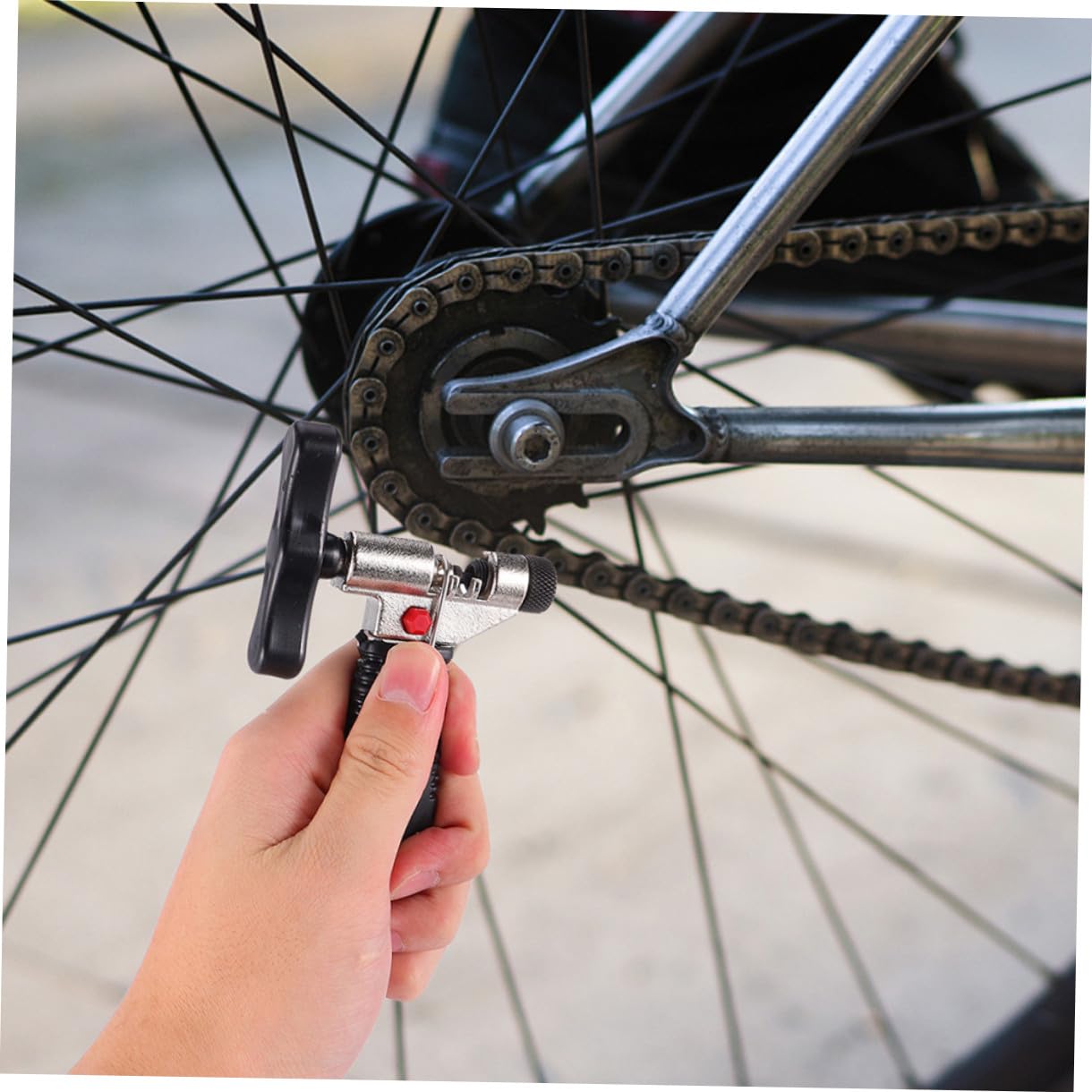 KOMBIUDA Extractor Cadena Alicates Eslabones Bicicleta Herramienta Extraer Cadena Kit Reparación Bicicleta