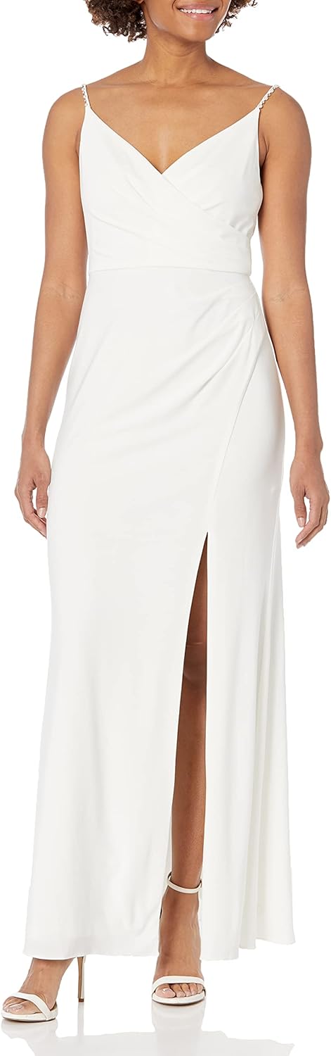 Adrianna Papell Women's Jersey Draped Gown