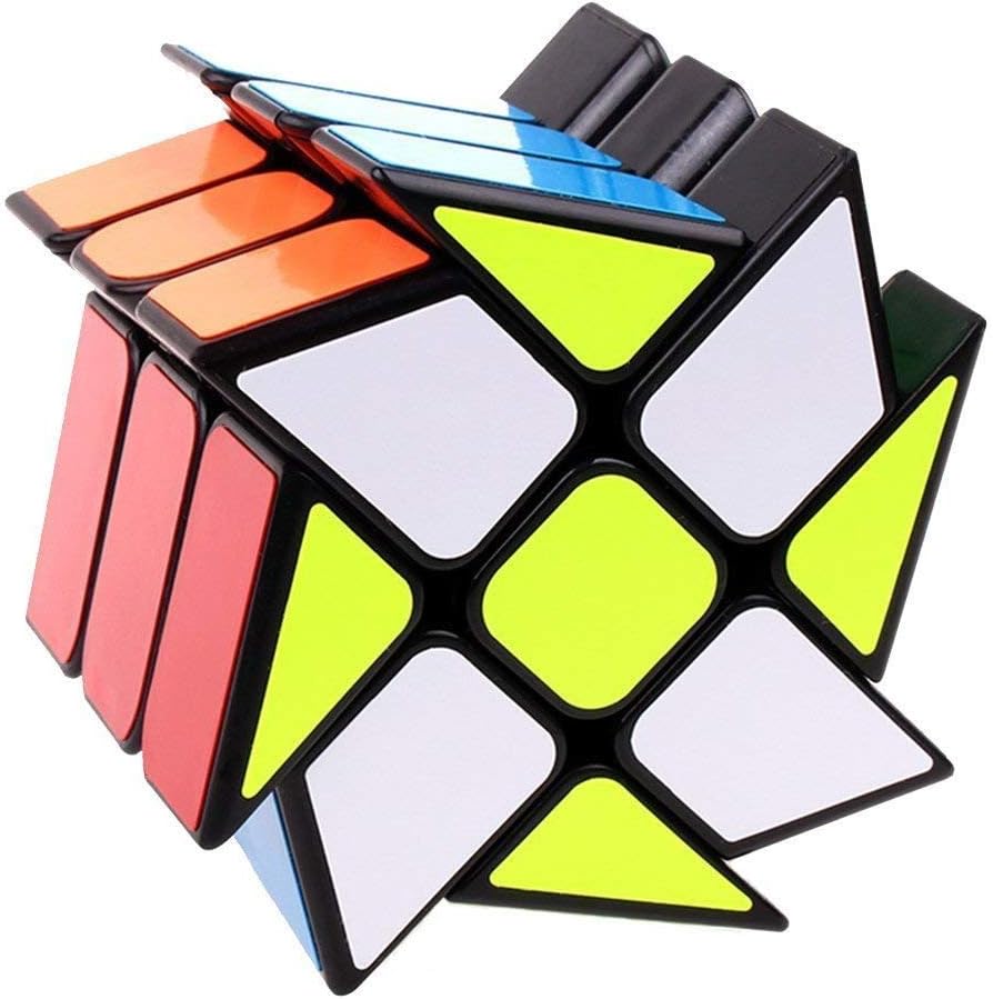Ablave Rubik's Cube,Windmill Speed Cube Twisty Puzzle for Kids' Intelligence Development, Speed Cubing Beginners or Puzzle Enthusiasts