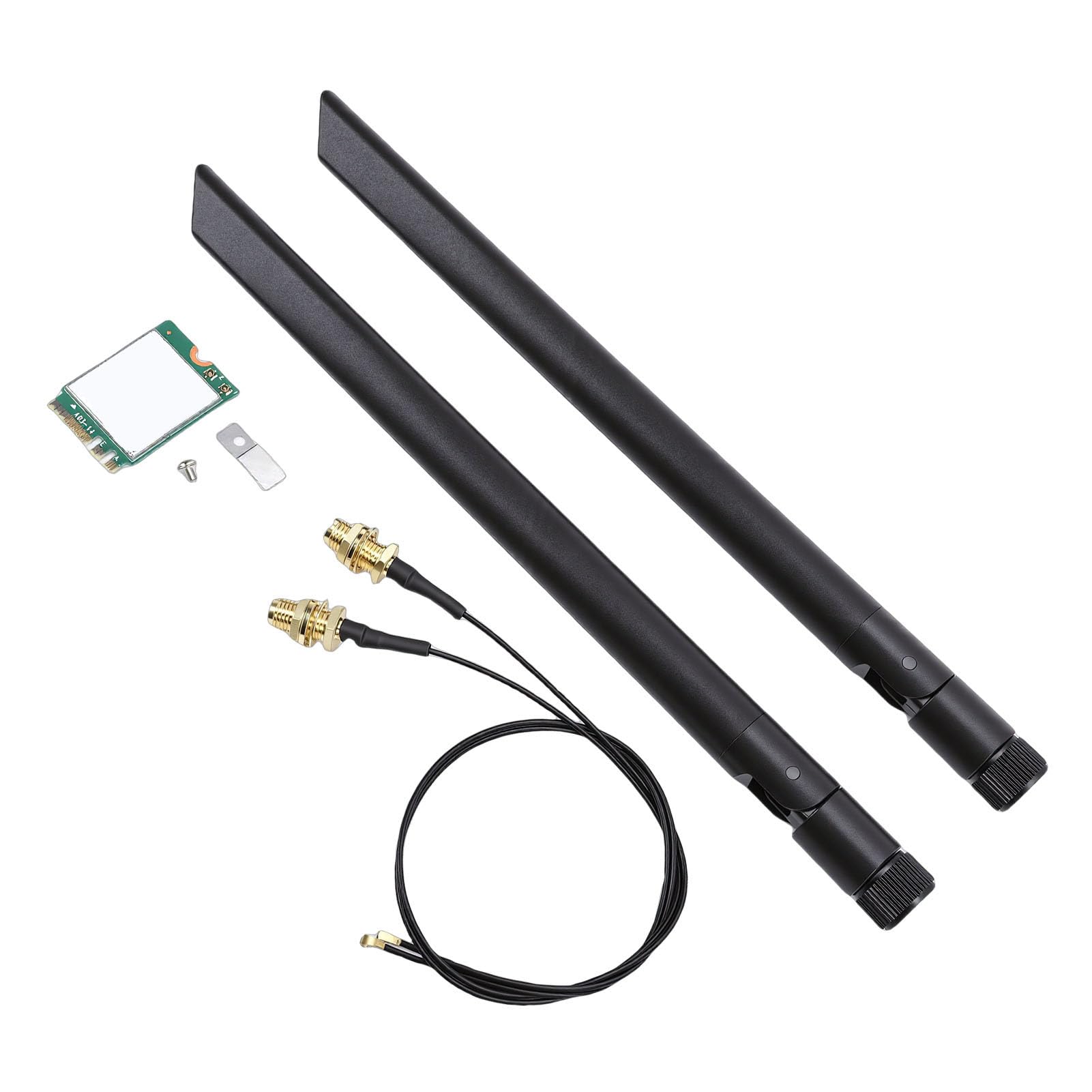 Scheda di Rete WiFi, AX1675X Scheda Wireless WiFi 6E M.2 2.4G 5G 6G Adattatore di Rete per PC Bluetooth 5.3 Tripla Banda con Doppia Antenna da 8 DB Supporto per, Supporto per