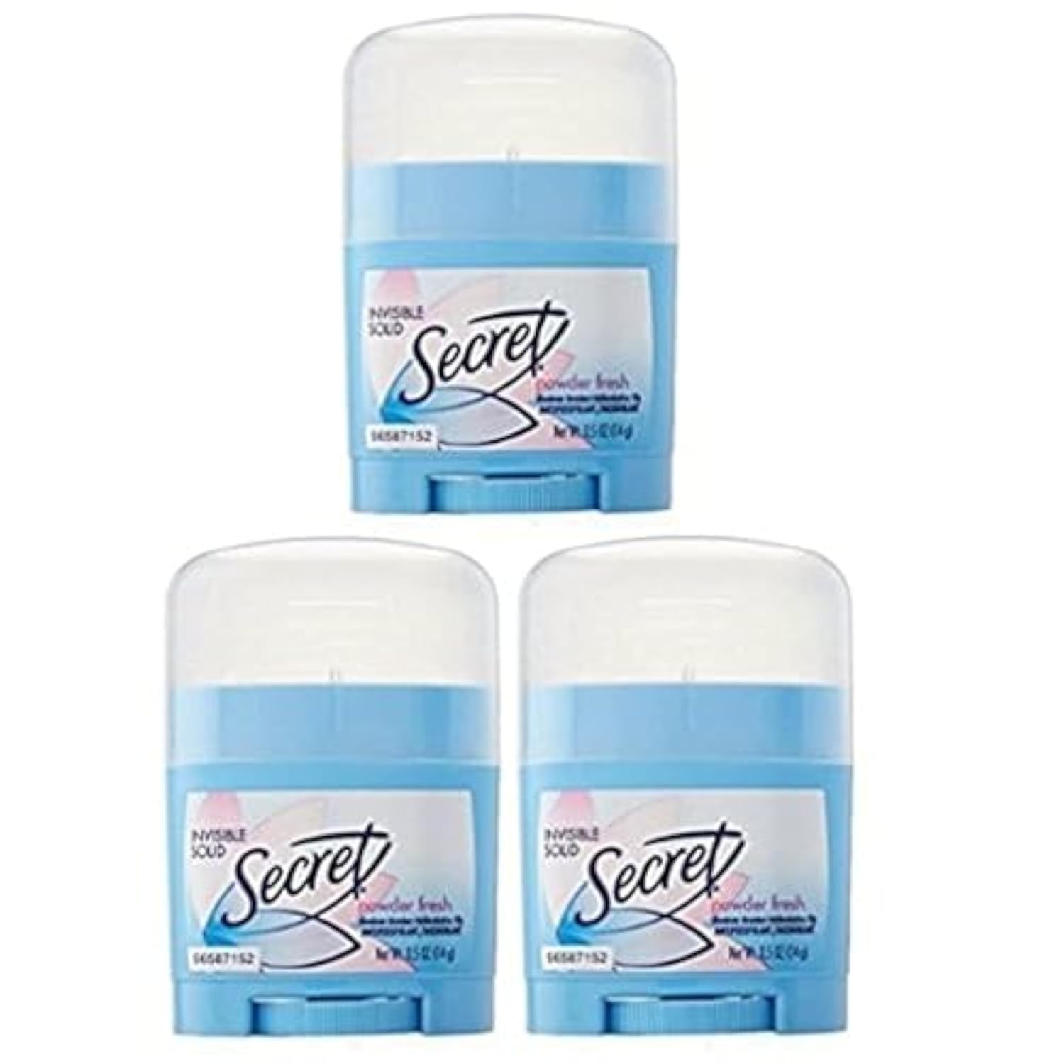 Invisible Solid Antiperspirant and Deodorant, Powder Fresh, 0.5 Ounce Travel Size (Pack of 3)