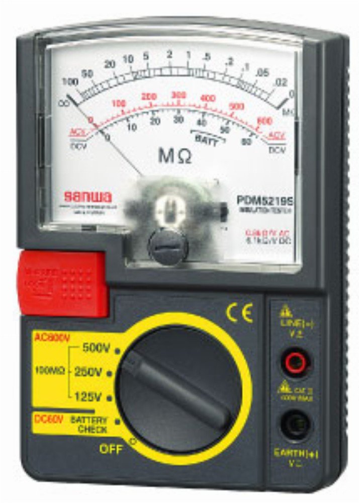 Sanwa Electric Meter sanwa analog 3-range insulation resistance meter PDM-5219S- - Picture 1 of 1
