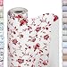 Smart Design Shelf Liner w/Bonded Grip - Wipes Clean - Cutable Material - Non Slip Design - for Shelves, Drawers, Flat Surfaces - Kitchen (12 Inch x 10 Feet) [Wisteria Red]
