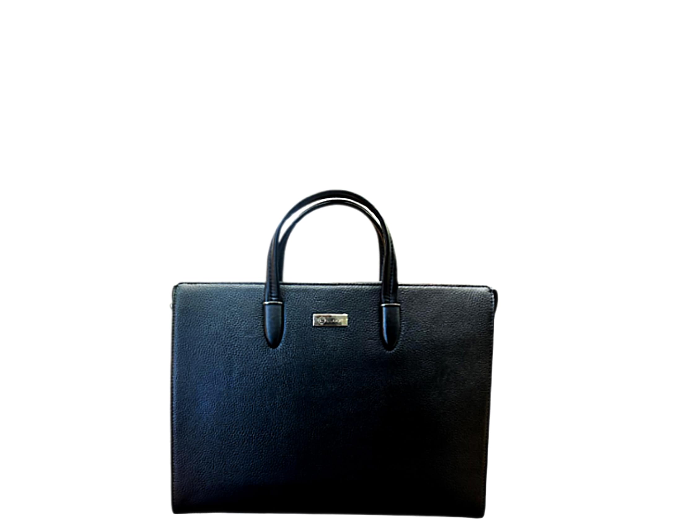 luggit Signature Shield Black Genuine Full‑Grain Leather Briefcase Handbag | Handbag with Advanced Fingerprint Unlock | Multi‑Style Convertible Design | Padded Laptop & Tablet Compartments-picture-49