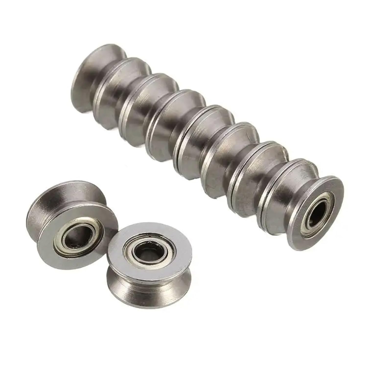 100pcs V Groove Sealed Ball Bearing V624ZZ 624VV Guide Track Roller V624 Embroidery Machine 4x13x6mm(Carbon Steel)
