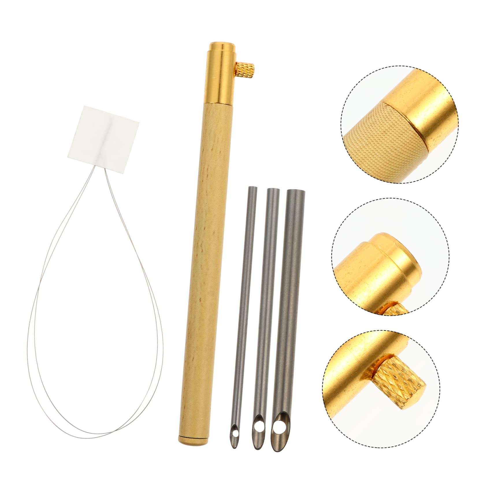 Tofficu 3juegos Agujas Para Bordado Punch Needle Mango Ergonómico Kit Completo Para Manualidades y Coser Para Adultos y Proyectos De