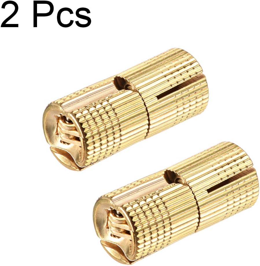 sourcing map Cylindrical 12mm Invisible Furniture Hinge Concealed Hinge 180 Degree Opening Angle 2pcs, 12mm(D),2 pcs - Image 4