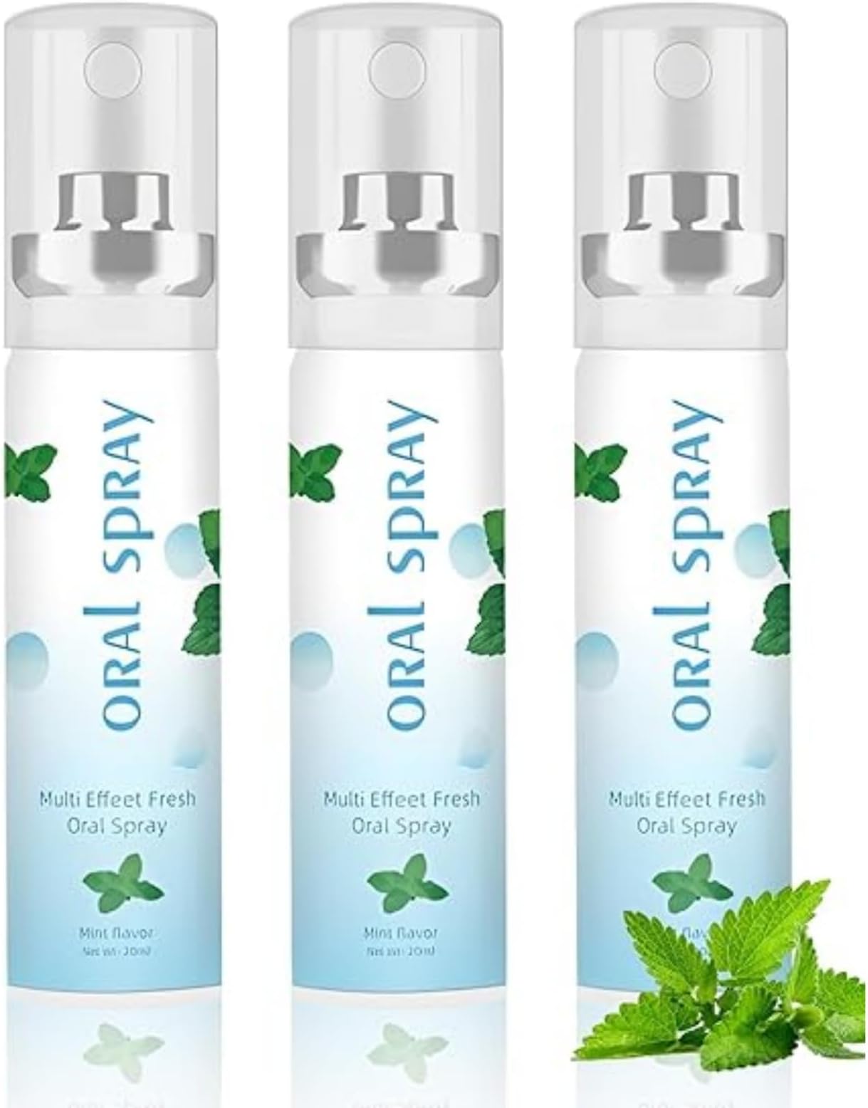2pcs Dry Mouth Flavoured Spray,Mint Mouth Spray,Breath Fresheners,Breath Freshening Sprays,Mild,Long-Lasting Moisturizing Oral Care,Tooth-Protecting,for Bad Br-Eath,Easy to Carry(Mint Flavor)