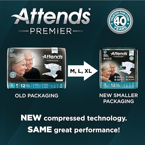 Miniatura 2 de ALI-BR40 - Calzoncillos Attends Premier, XL, 10 unidades (4 unidades)