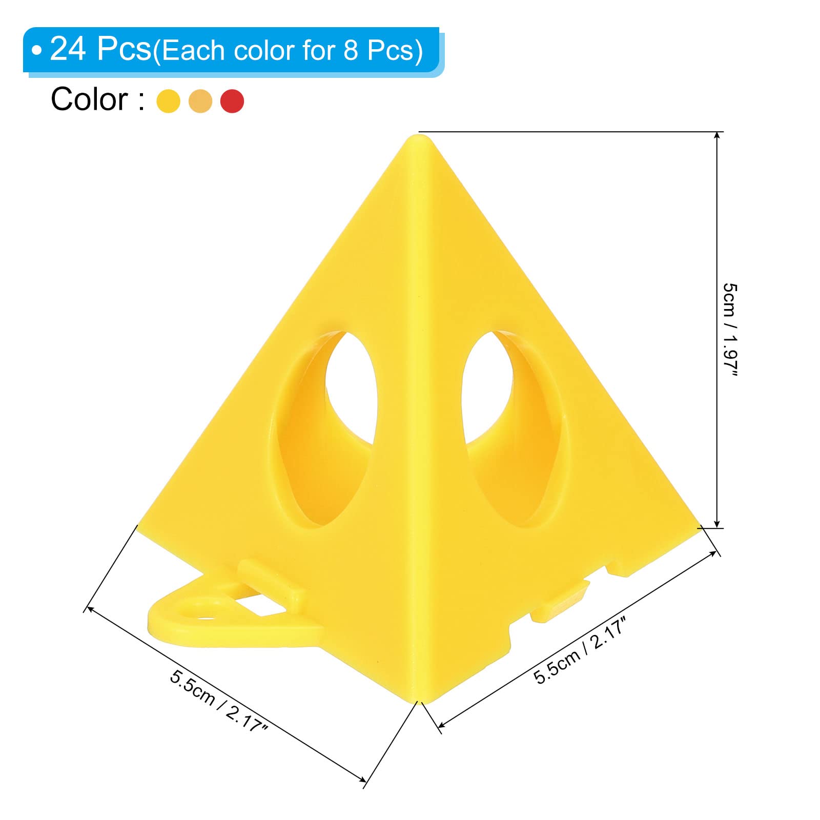 PATIKIL Peinture Supports, 24 Paquet ABS Plastique Mini Cône