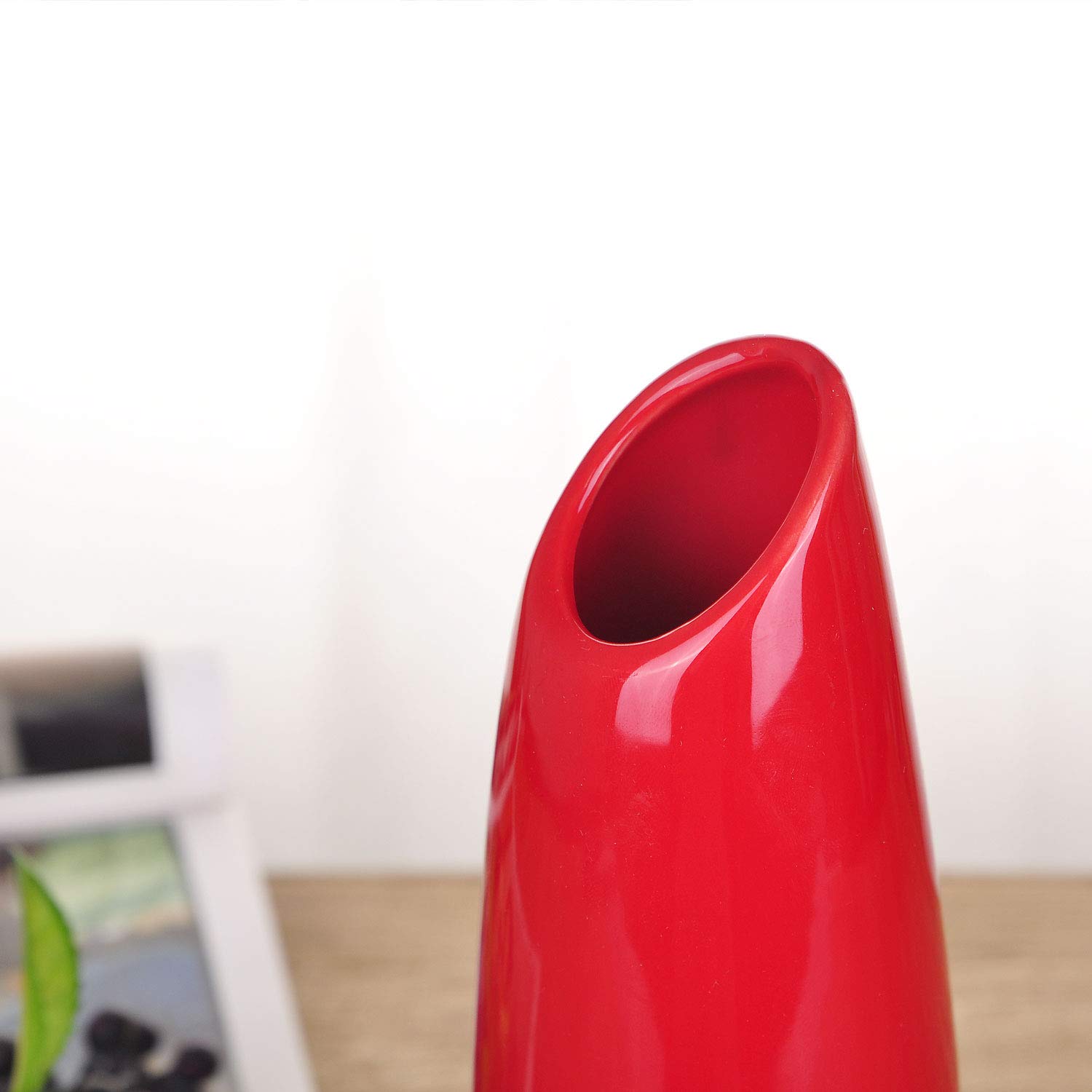 Amazon.co.jp: VanEnjoy 23.9 cm レッド 高クリエイティブ 斜め 開口部