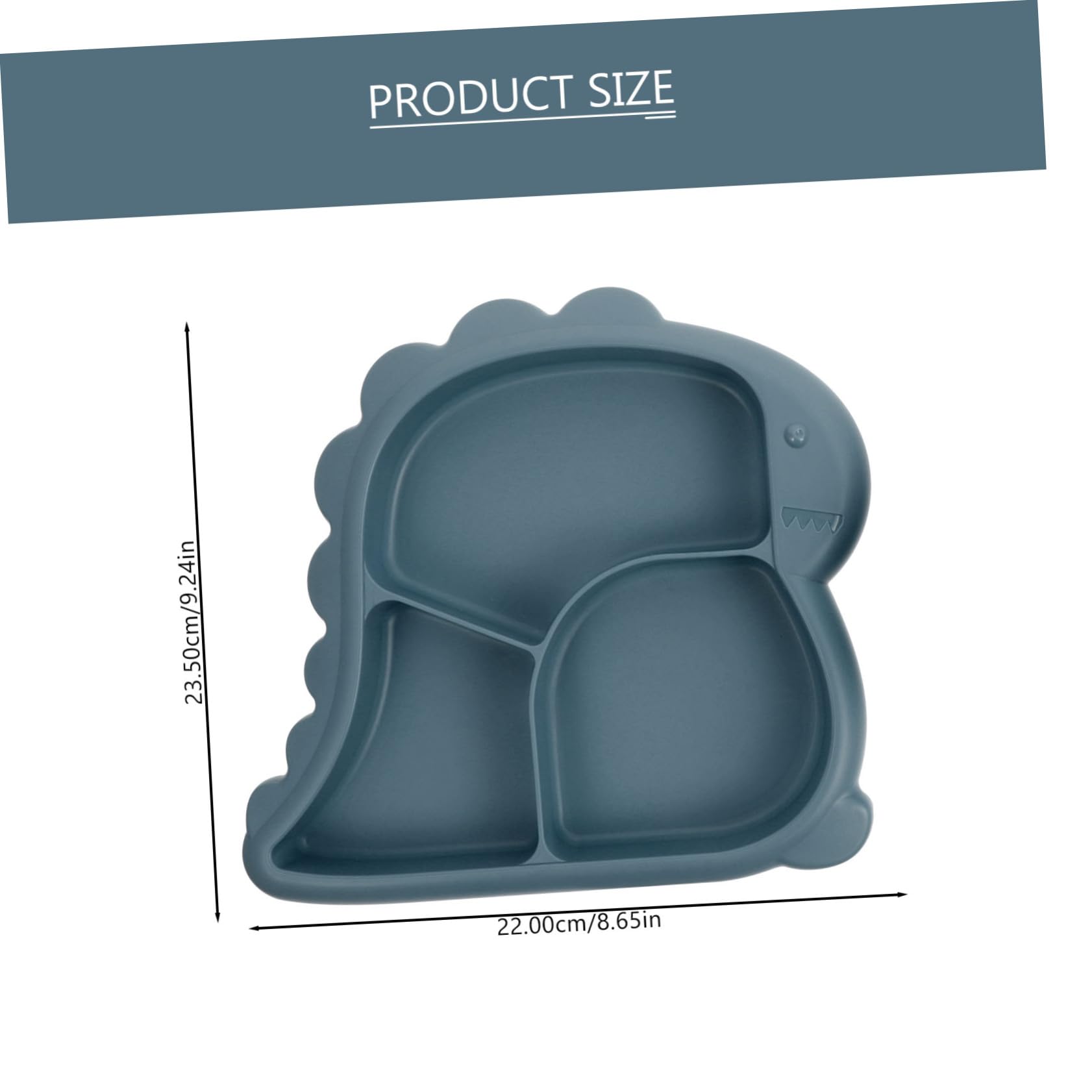 BESPORTBLE 1 Set Dinosaur Divided Plate for Cute and Dinnerware with Bowl Fork and Spoon for Mealtime Fun Unbreakable Design