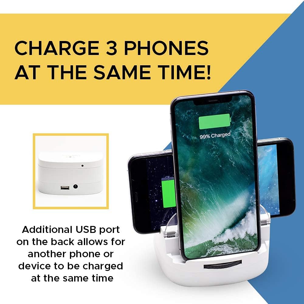 Crаzу Clеаrаnсе LumiCharge 3 in 1 Wireless Charger Stand | Certified Fast Qi 10W Wireless Charging pad and Phone Stand | Compatible with Apple, Samsung, Android | Safely Charges 3 Phones at Once 40% оƒƒ Dіѕсоunt LumiCharge 3 in 1 Wireless Charger Stand | Certified Fast Qi 10W Wireless Charging pad and Phone Stand | Compatible with Apple, Samsung, Android | Safely Charges 3 Phones at Once