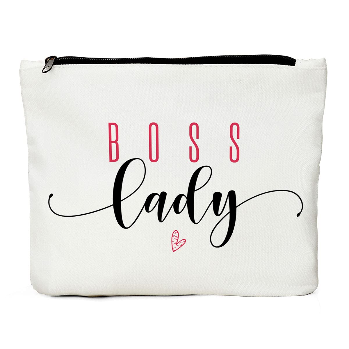 Boss Lady Makeup Bag - Gift for Women Office, Thank You Present from Coworker for Mentor, Supervisor, Leader - Christmas, Birthday, Retirement, Goodbye Gift