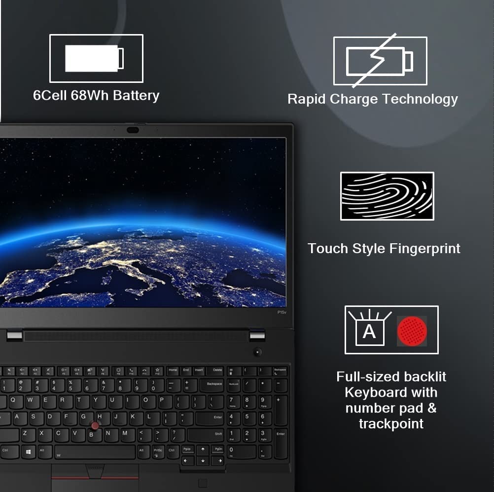 Lenovo Thinkpad P15v Intel Core i7 10th Gen -15.6 inches FHD