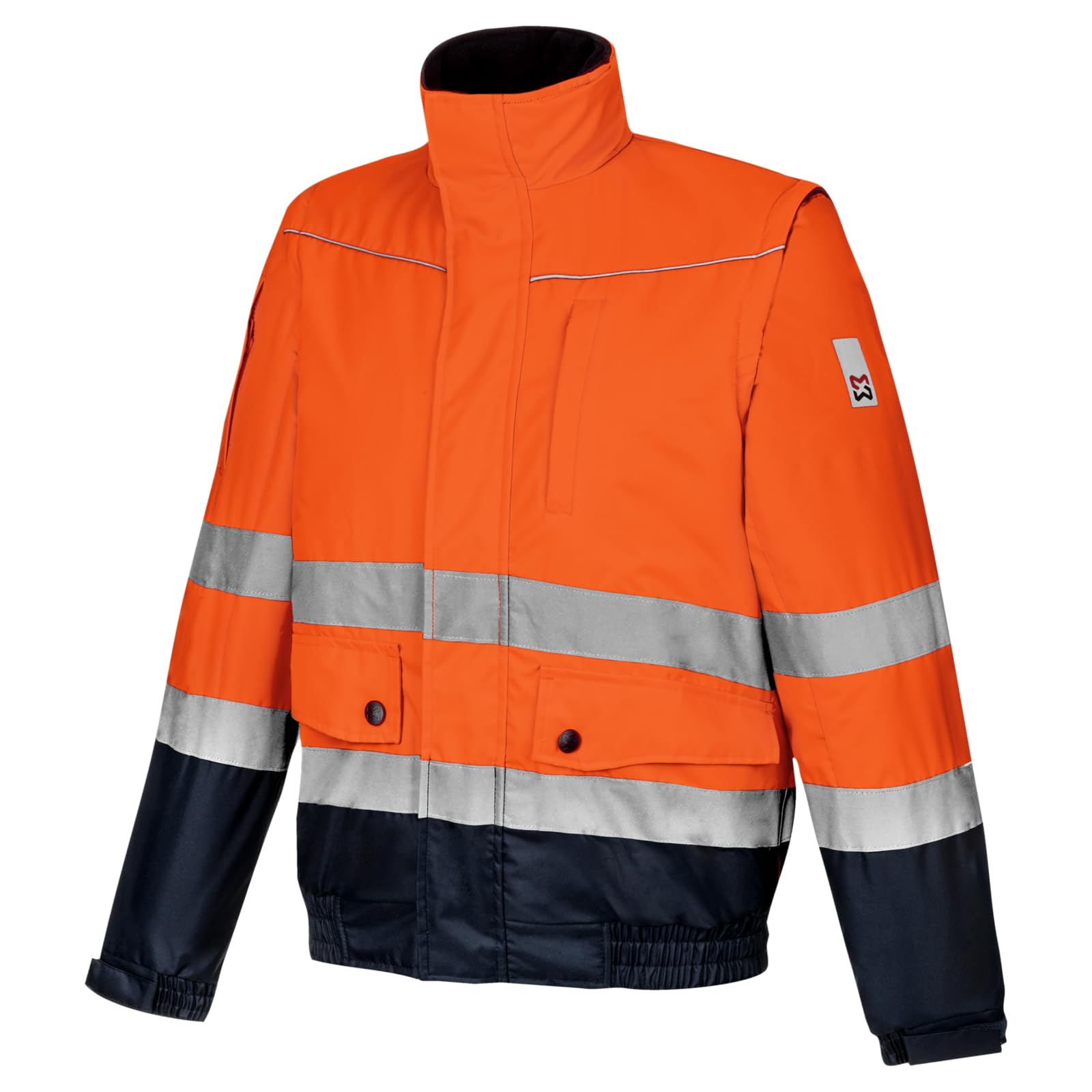 WüRTH MODYF Blouson de travail 2 en 1 haute-visibilité LUMEN orange/marine