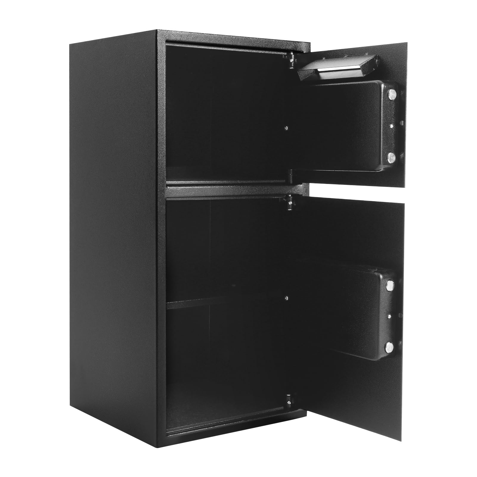 Cassaforte con chiave, grande cassaforte per mobili, 35 x 35 x 75 cm, per denaro, documenti, gioielli