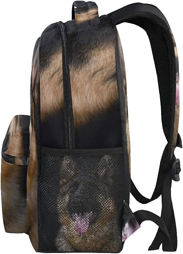 Miniatura 5 de AUUXVA TropicalLife - Mochilas para perros de pastor alemán, mochila escolar, mochila de hombro para senderismo, viajes, bolsas casuales,