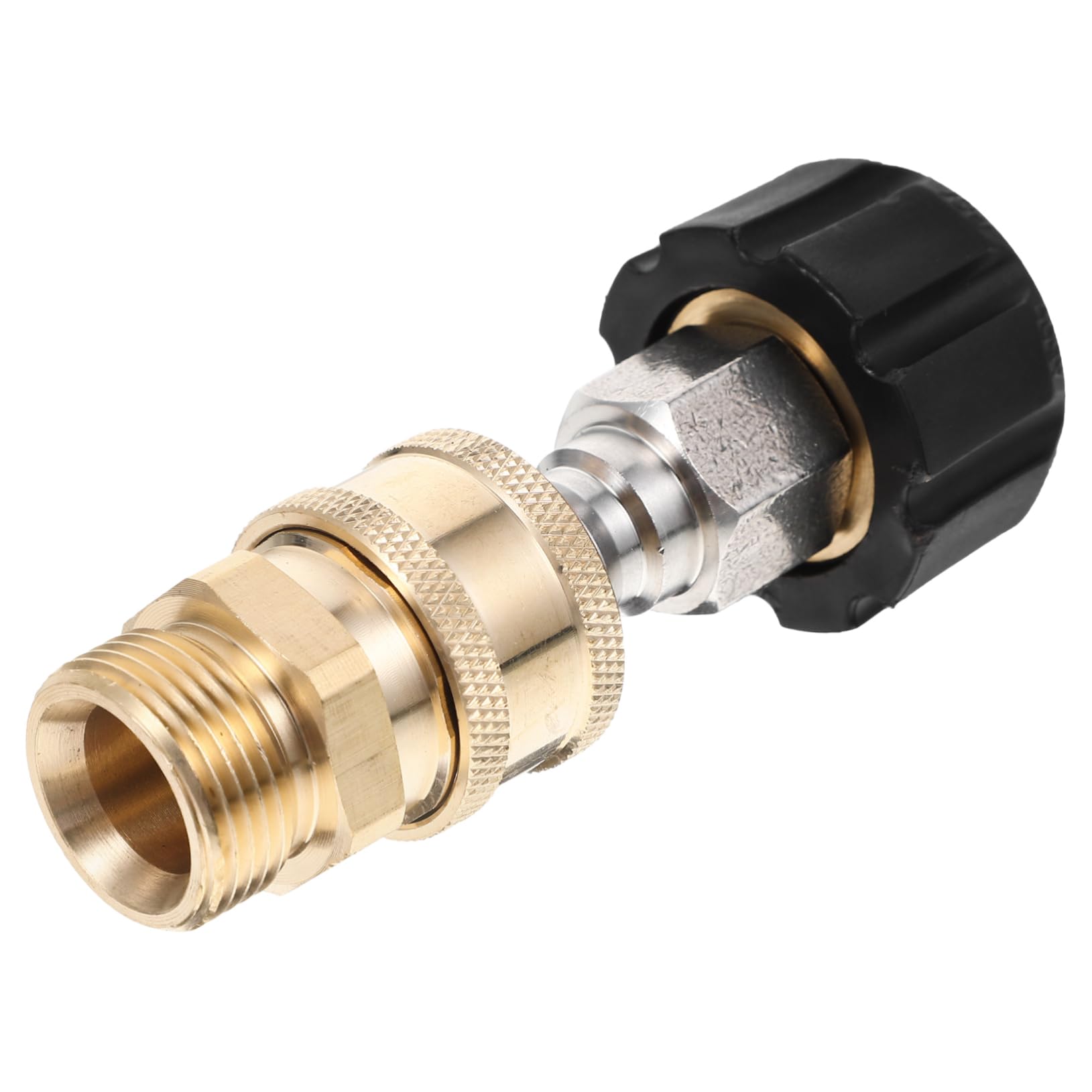 Kisangel 4 Juegos De Conector De Conversión De Agua De Alta Presión Cobre M22 A 3/8 Conector Inserto Conector De Conversión De 14 Mm Conector De Grifo Eléctrico Dual Carrete Latón