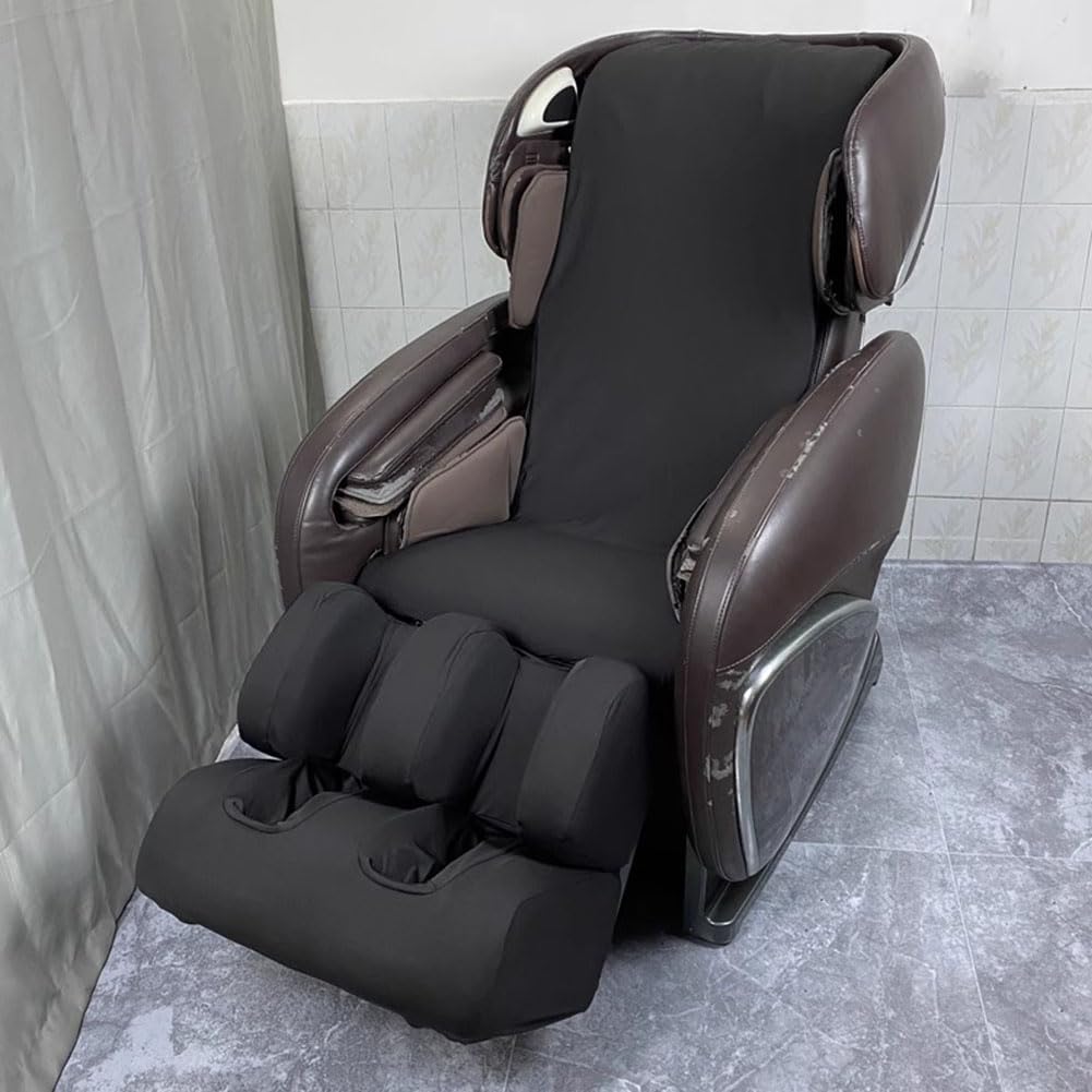 Coperture Per Sedie Per Massaggio A Corpo Completo, Coperture Per Sedie Singola, Coperture Per Sedie Reclinabili, Coperture Per Poltrona Per Tessuto Elastico Lavabili,Nero