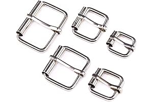 Swpeet Versatile Silver Buckle Ring Assortment Kit