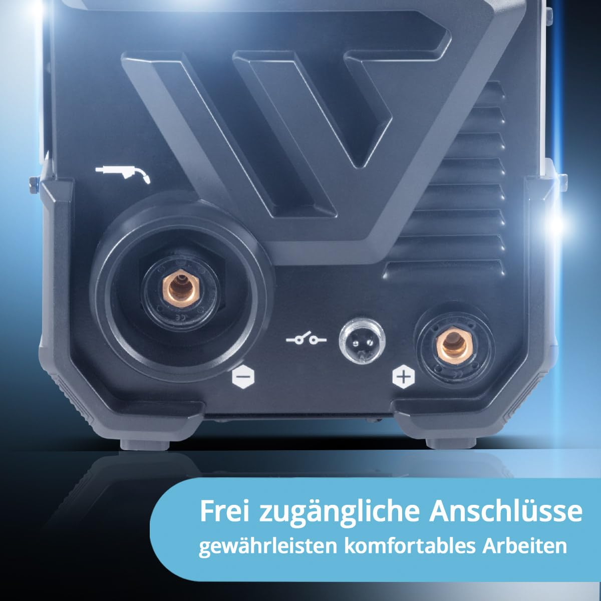 STAHLWERK Schweißgerät FLUX 160 ST Digital – Vollausstattung – 3-in-1 Kombi mit 160 A, Fülldrahtschweißen ohne Schutzgas, MMA (E-Hand/ARC), Lift-TIG (DC), synergischer Drahtvorschub, LED-Licht
