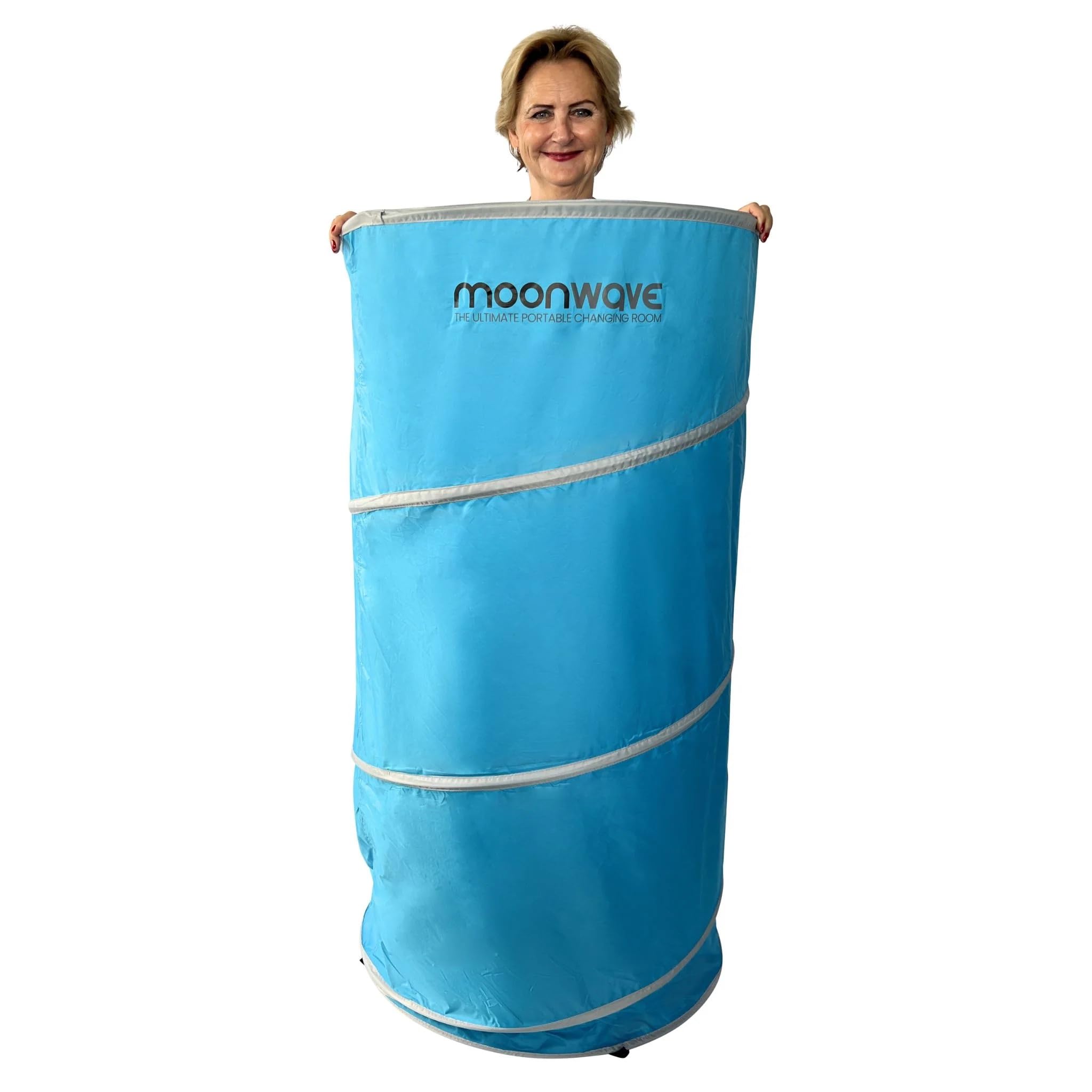 Moonwave - Spogliatoio, tenda portatile per la privacy e tubo compatto per spogliatoio, design impermeabile e leggero, ideale per spiaggia, campeggio e spogliatoi all'aperto, grande, base da 70 cm