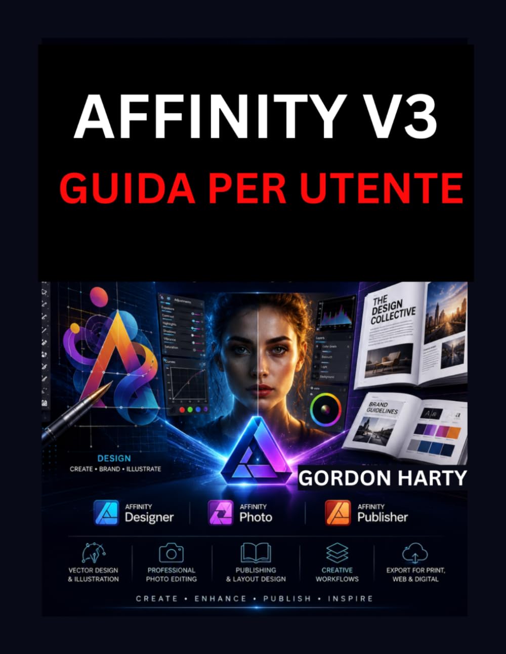 AFFINITY V3 GUIDA PER UTENTE: Un manuale pratico per creare grafica professionale, modificare foto progettare pubblicazioni