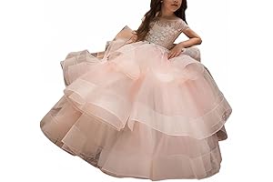 Kids First Communion Prom Ball Gown Dresses