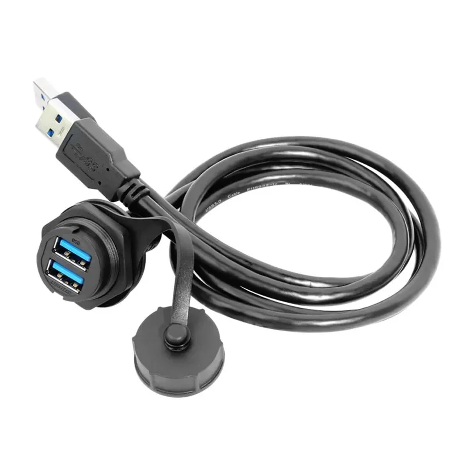 Cavo di prolunga LU25 0,1 M 0,3 M 0,5 M 1 M 2 M 5 M Connettore USB impermeabile Adattatore di segnale USB 2.0 3.0 M25 Connessione rapida Doppio canale(0.5m USB3.0)