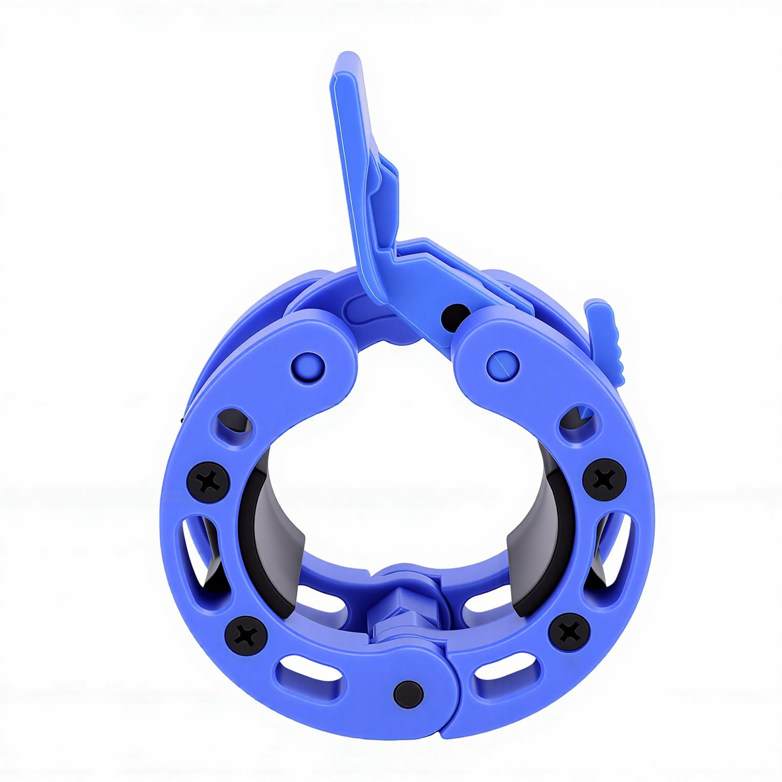 SIXRUN Morsetto per Collare per Bilanciere, Clip a Molla in Plastica per Bilanciere da 2 Pollici, Diametro Interno 50 Mm, Installazione con una Sola Mano, Blocco Barra per Sollevamento Pesi per Utenti