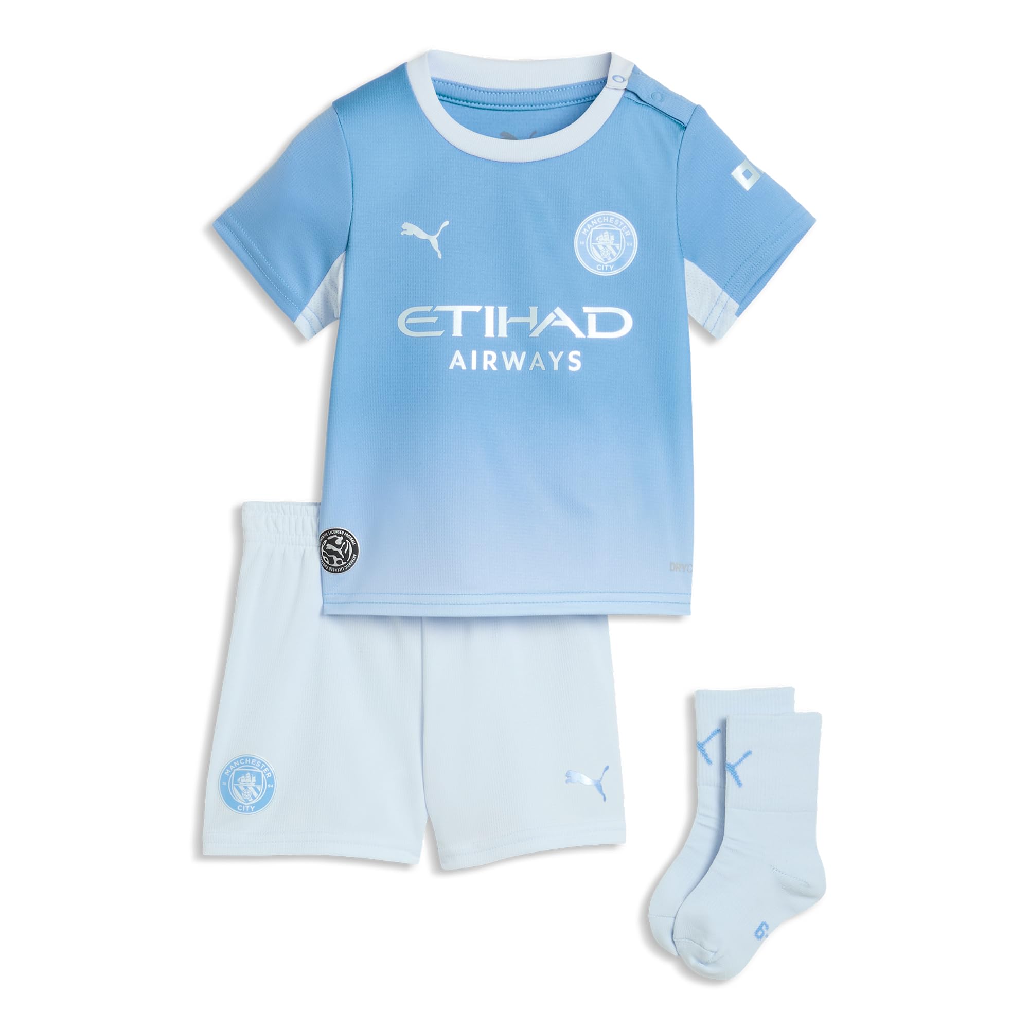 PUMA Manchester City FC Unisex Baby 2026/27 Home Football Kit - Team Light Blue - Size: 6-9 Months