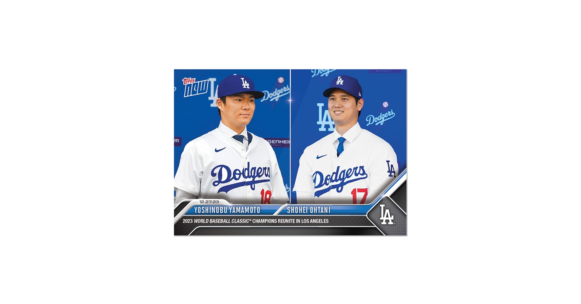 Amazon.com: 2023 Topps Now Yoshinobu Yamamoto and Shohei